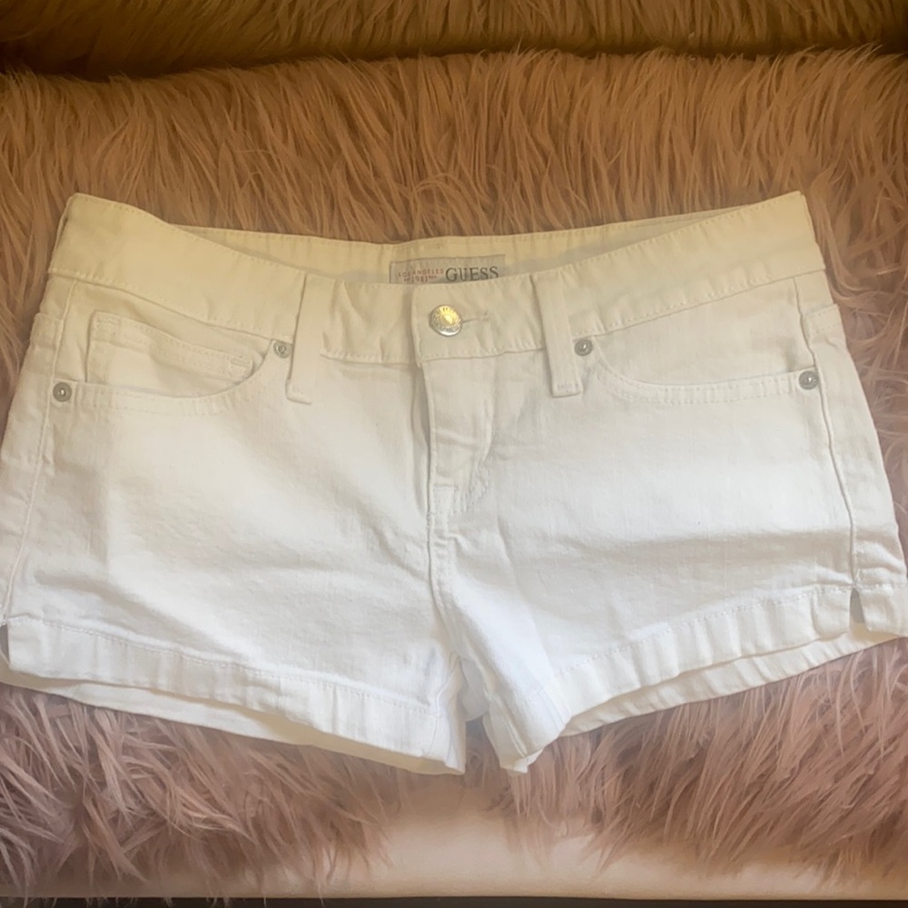 White Guess Shorts
